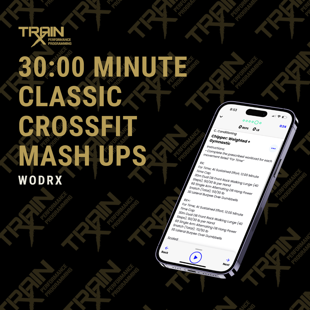 WODRx Daily Classic CrossFit Mash Ups TrainRx Performance Programming