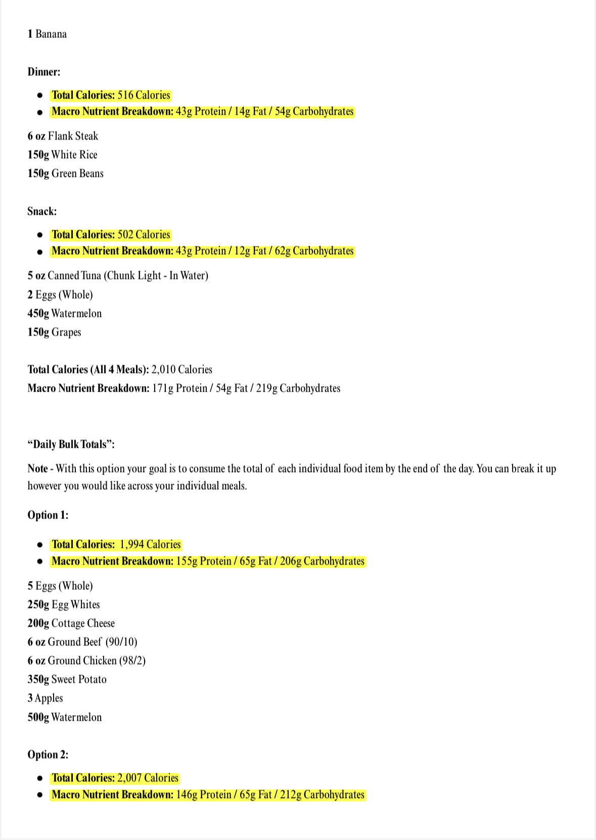 Nutrition & Meal Planning Guide